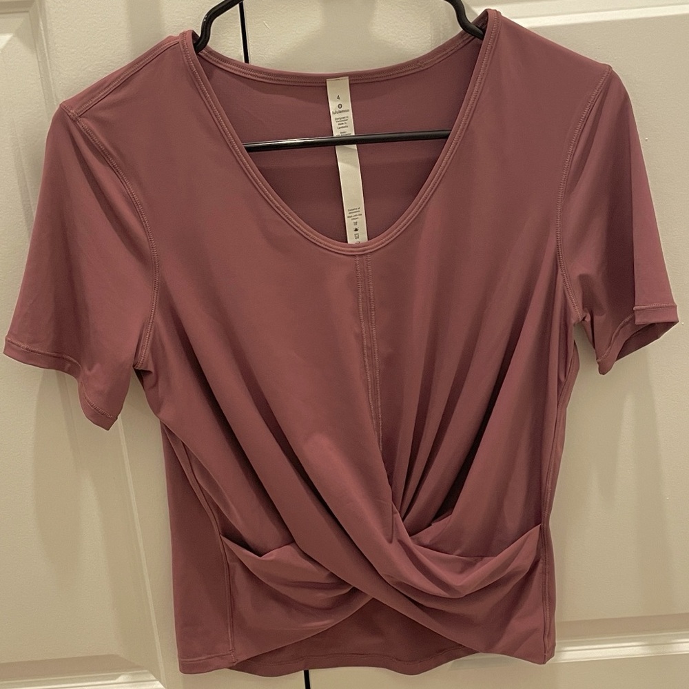 Lululemon Athletica Do the Daily Twist Front Crop Top Size 4